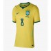 Brazília Bruno Guimaraes #8 Domáci Ženy futbalový dres MS 2026 Krátky Rukáv